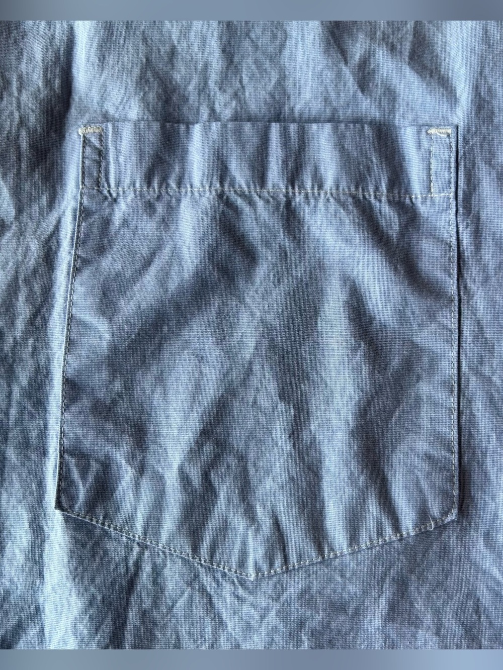 American Eagle Blue Button Down Shirt Men’s Small 100% Cotton Relaxed Fit Preppy - Picture 11 of 11